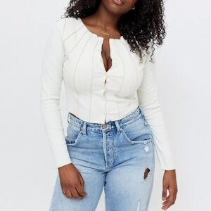 Urban Outfitters Drea Seamed Cardigan